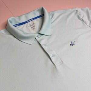 Greg Norman Attack Life Mens XXL Mint Green PlayDry Performance Golf Polo Shirt